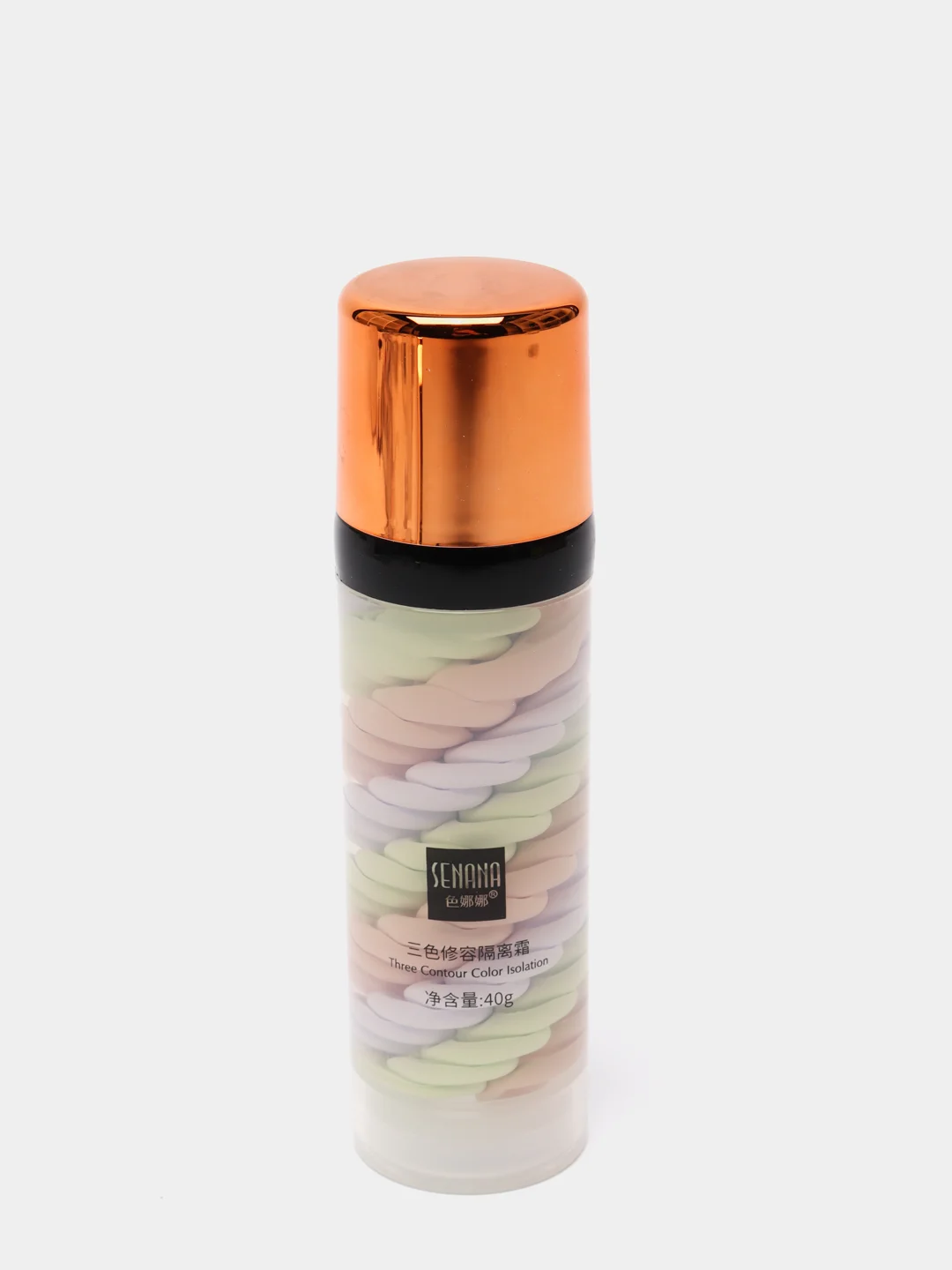 Аметистовый база под макияж, трехцветная основа под макияж Senana Contour makeup