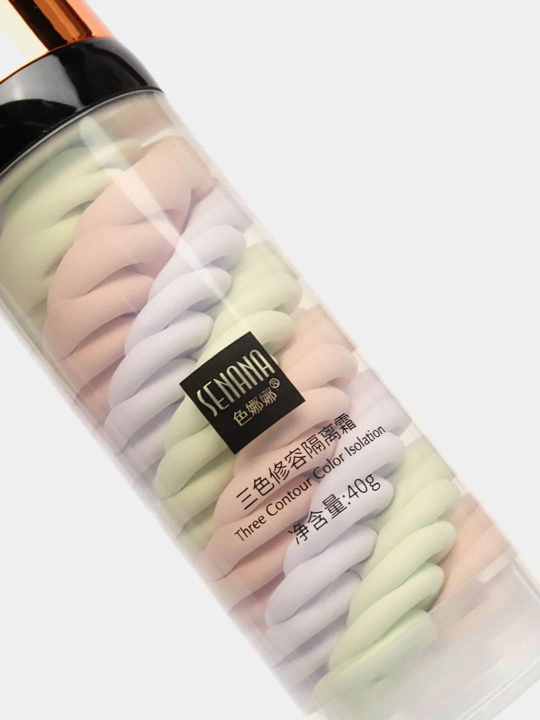 Аметистовый база под макияж, трехцветная основа под макияж Senana Contour makeup