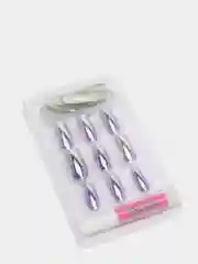 Лавандовый типсы для дизайна ногтей