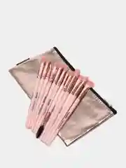 Конфетный набор профессиональных кистей для макияжа, 12 шт., плюс косметичка