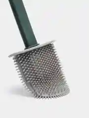 Зеленый ершик для унитаза силиконовый