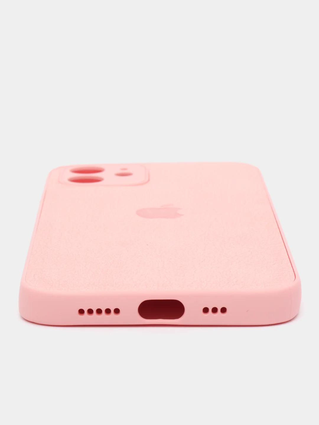 Розовый кожаный чехол на Айфон iPhone 11, 12, 13, 14, 15, 11 Pro Max, 13 Pro Max, 14 Pro Max