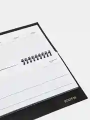 Планинг настольный недатированный (285 х 112мм) STAFF, твердая обложка, 64л, черный