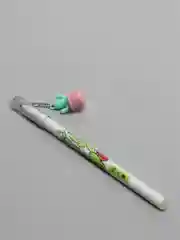 Розовый ручка с подвеской "Кактус"