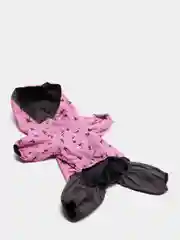 Розовый дождевик для собак