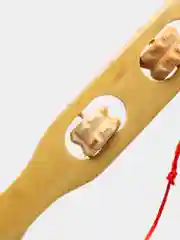 Деревянная чесалка для спины, с массажёром
