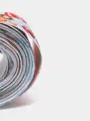 Лента репсовая с рисунком 25 мм "Дед Мороз на санях"
