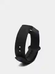 Черный силиконовый ремешок Xiaomi Mi Band 5, 6 / Ремешок для фитнес браслета Xiaomi Mi Band 5,6