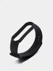 Черный силиконовый ремешок Xiaomi Mi Band 5, 6 / Ремешок для фитнес браслета Xiaomi Mi Band 5,6