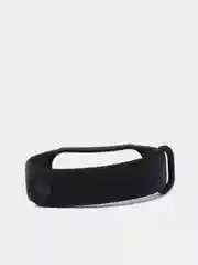 Черный силиконовый ремешок Xiaomi Mi Band 5, 6 / Ремешок для фитнес браслета Xiaomi Mi Band 5,6