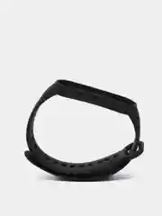 Черный силиконовый ремешок Xiaomi Mi Band 5, 6 / Ремешок для фитнес браслета Xiaomi Mi Band 5,6