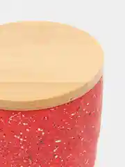 Банка для сыпучих продуктов "Гранит", красная, 10 х 12,5 см, 600 мл