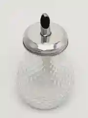 Сахарница с дозатором d=8см. h=14см. v=280мл. (стекло/металл)