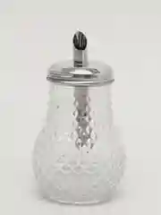 Сахарница с дозатором d=8см. h=14см. v=280мл. (стекло/металл)