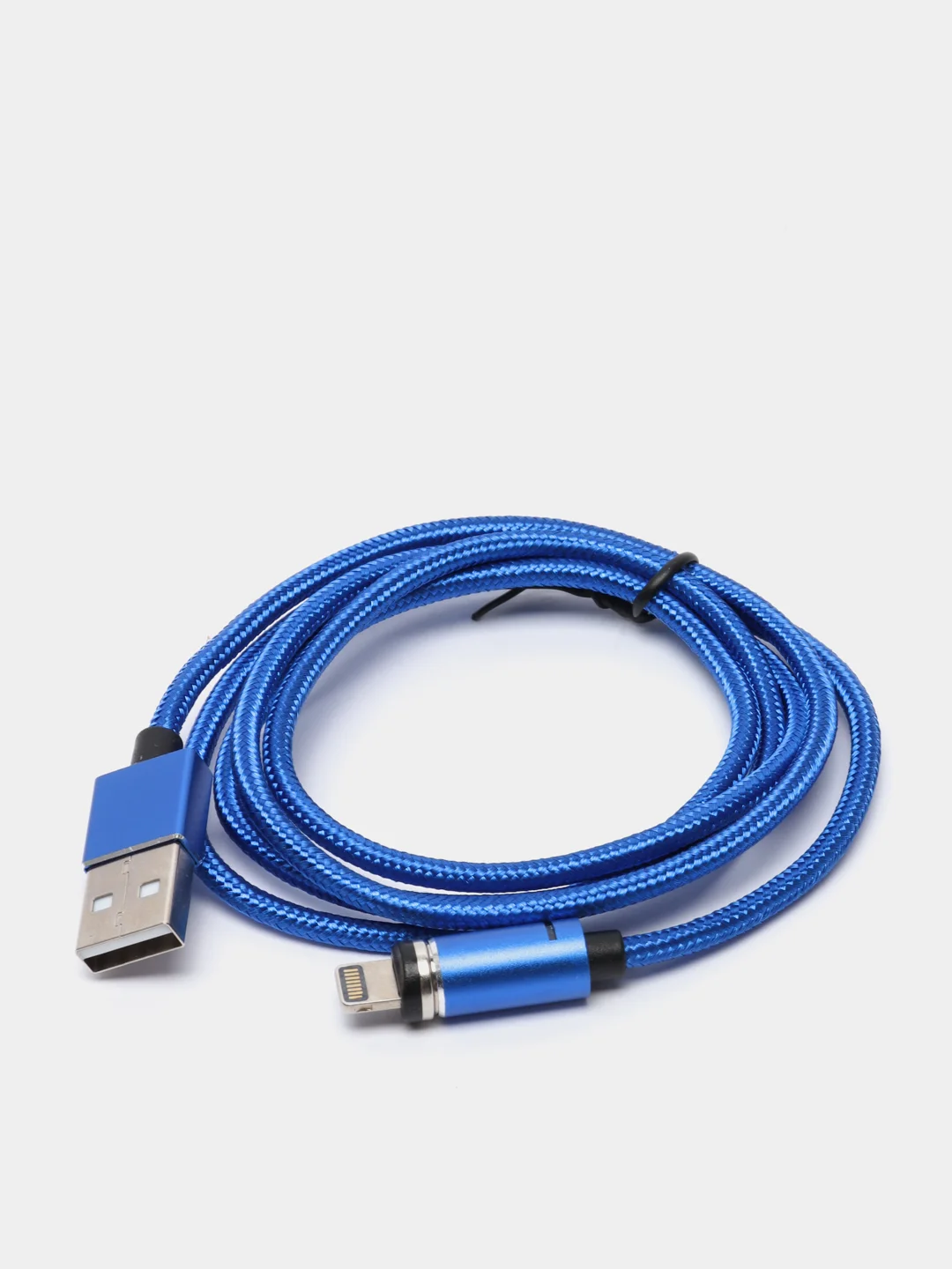 Синий usb кабель для зарядки и передачи данных, магнитный, 1 метр, Quick Charge 3.0 A+ коннектор
