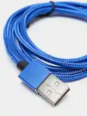 Синий usb кабель для зарядки и передачи данных, магнитный, 1 метр, Quick Charge 3.0 A+ коннектор