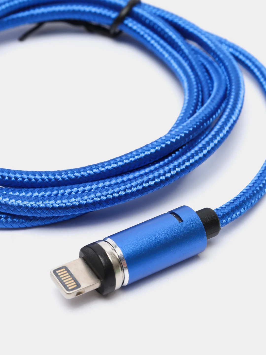 Синий usb кабель для зарядки и передачи данных, магнитный, 1 метр, Quick Charge 3.0 A+ коннектор
