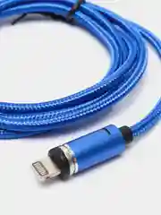 Синий usb кабель для зарядки и передачи данных, магнитный, 1 метр, Quick Charge 3.0 A+ коннектор