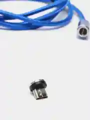 Синий usb кабель для зарядки и передачи данных, магнитный, 1 метр, Quick Charge 3.0 A+ коннектор