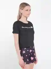 Угольный пижама женская с шортами