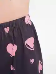 Угольный пижама женская с шортами