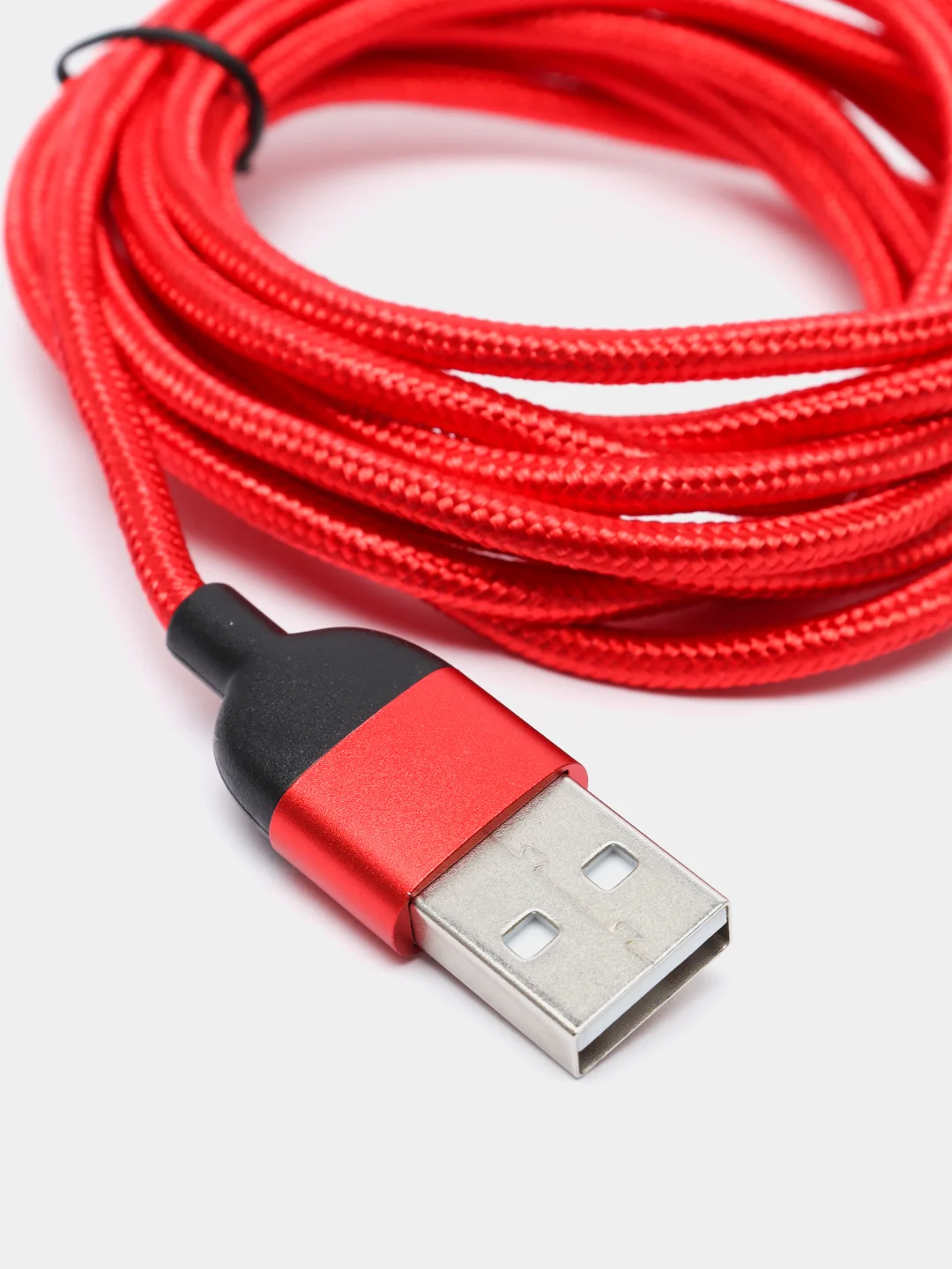 Красный usb Кабель для зарядки и передачи данных Charget 3.0 A (micro, Type C, Apple lightning)