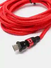 Красный usb Кабель для зарядки и передачи данных Charget 3.0 A (micro, Type C, Apple lightning)