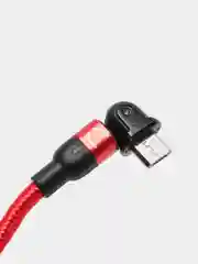 Красный usb Кабель для зарядки и передачи данных Charget 3.0 A (micro, Type C, Apple lightning)