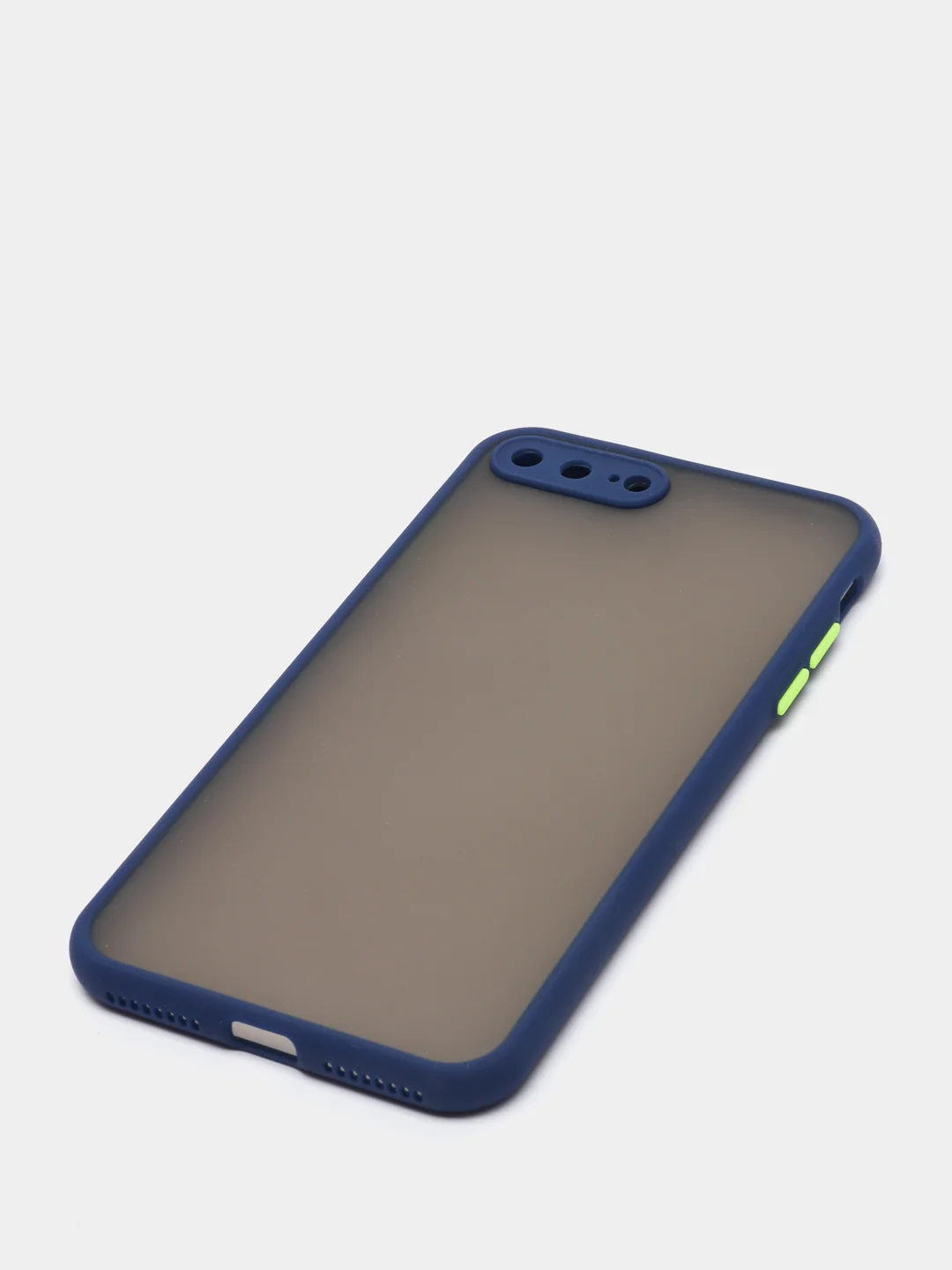 Темно-синий iphone 7+ / 8 Plus чехол матовый с цветными кнопками