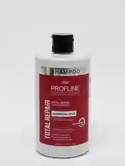 Красный шампунь для волос Profline, 650 мл., для поврежденных, тонких, мелированных, сухих волос