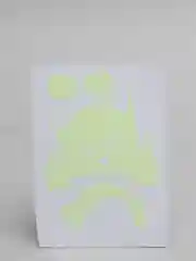 Белый наклейка светящаяся на стену