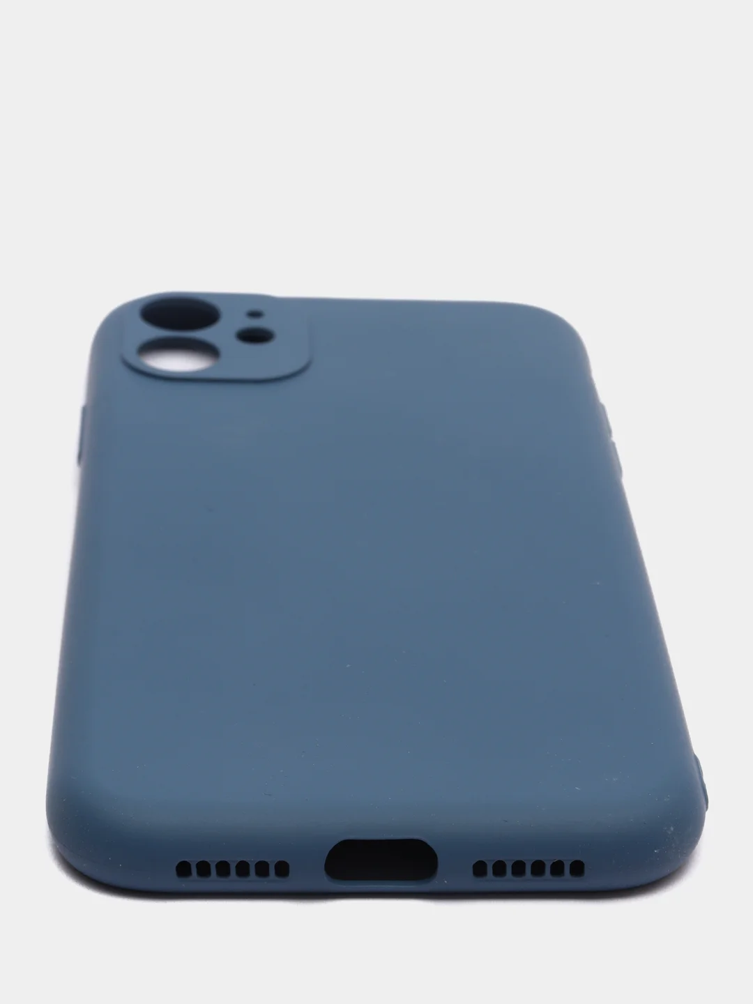 Темно-синий чехол с защитой камеры и мягкой подкладкой для iPhone 13 / 13 Pro / 12 Pro, 12 Pro Max, 11