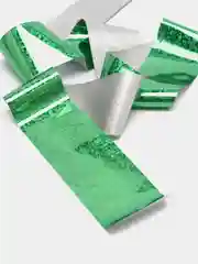 Зеленый фольга в бутылочке/баночке для дизайна ногтей и маникюра
