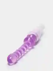 Розовый вибратор анальный