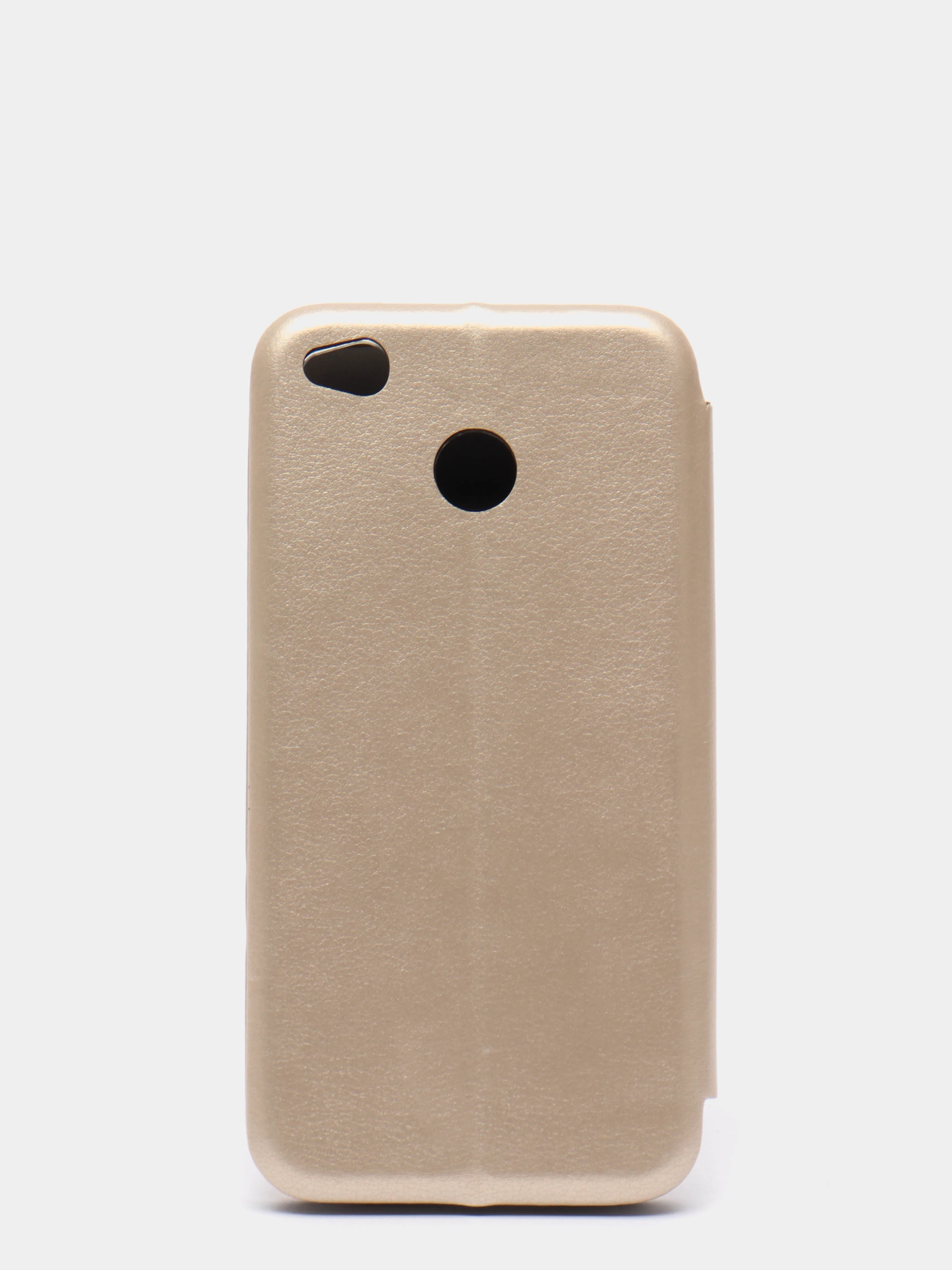 Золотой чехол книжка на Xiaomi Redmi 4x