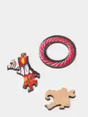 Фигурный деревянный пазл Unidragon Нежная рысь - M, 2-4 часов сборки