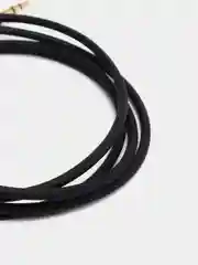 Черный аукс кабель-адаптер для iPhone Lightning to Jack, 3.5 mm