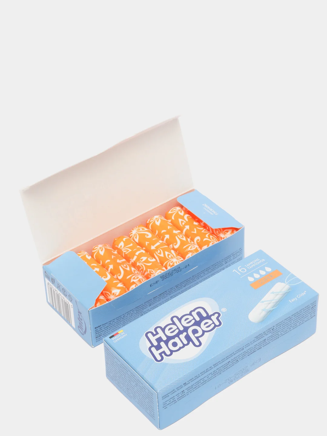 Тампоны без аппликатора Helen Harper Super, 4 капли, 32 штуки