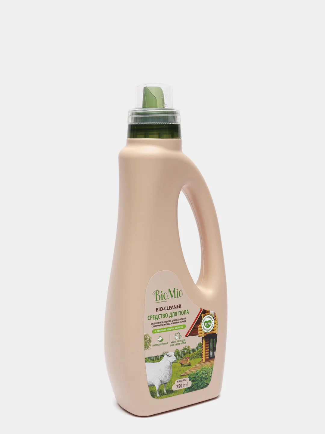 Экологичное средство для мытья полов BioMio Bio-Cleaner "Мелисса", 750 мл
