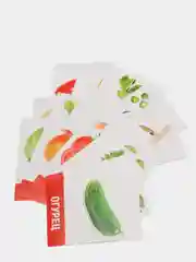 Красный обучающие карточки, 16 шт