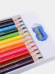 Карандаши цветные Профи-Арт, 12 цветов, двусторонние, круглые