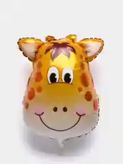 Желтый фольгированный шар в форме зверей