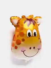 Желтый фольгированный шар в форме зверей