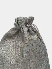 Серый льняной(джутовый) подарочный мешочек