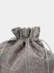 Серый льняной(джутовый) подарочный мешочек