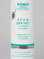 Крем для ног от трещин и ссадин с витамином F, E, D-пантенолом и серебром Domix, 250 мл