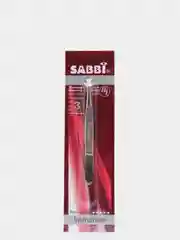 Белый пинцет для бровей/Щипцы для бровей Sabbi/9 см