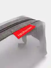 Белый прозрачный пенал из сетки, косметичка, пенал школьный