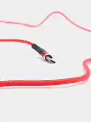 Красный кабель для зарядки телефона USB Type-С / Micro-USB / Lightning, 1 м