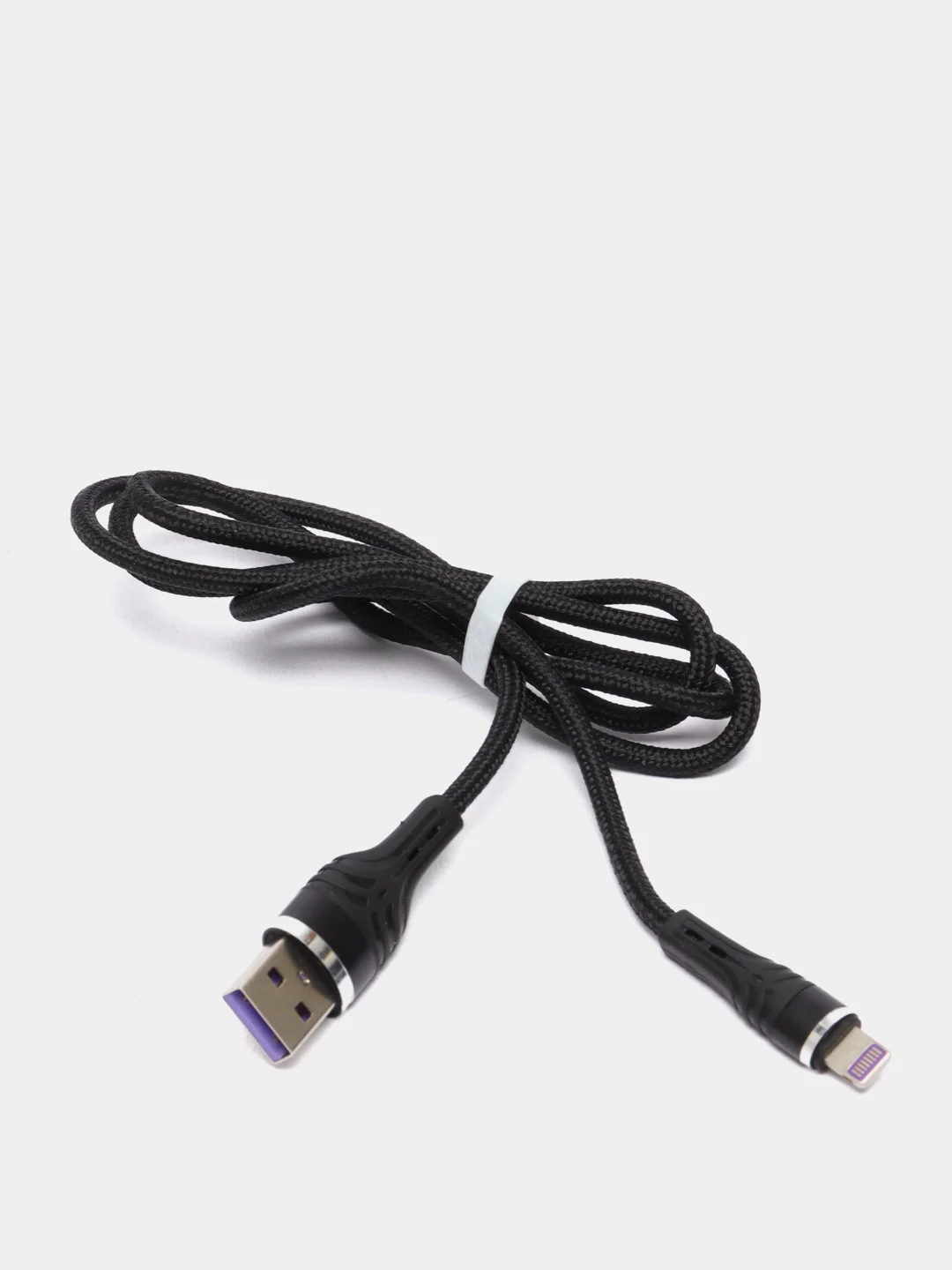 Черный кабель для зарядки телефона USB Type-С / Micro-USB / Lightning, 1 м